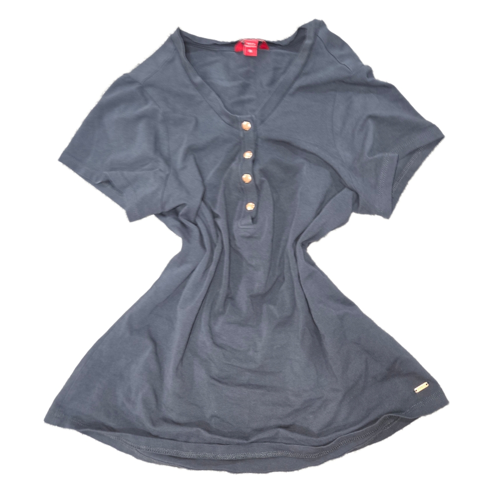 Guess Dark Gray Button-Up Top